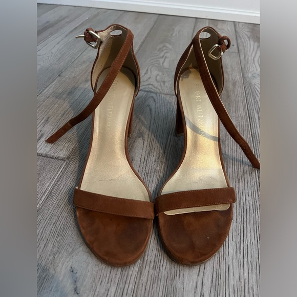Stuart Weitzman Nearlynude sandals size 7 - Picture 1 of 4